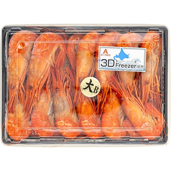 北海道産　ボイル冷凍　ホッカイシマエビ　Mサイズ1kg Amazon | 北海しまえび ボイル 北海シマエビ Sサイズ 1kg (500g